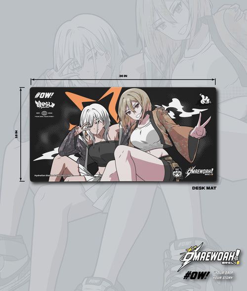 Chiaki and Hanako Desk Mat