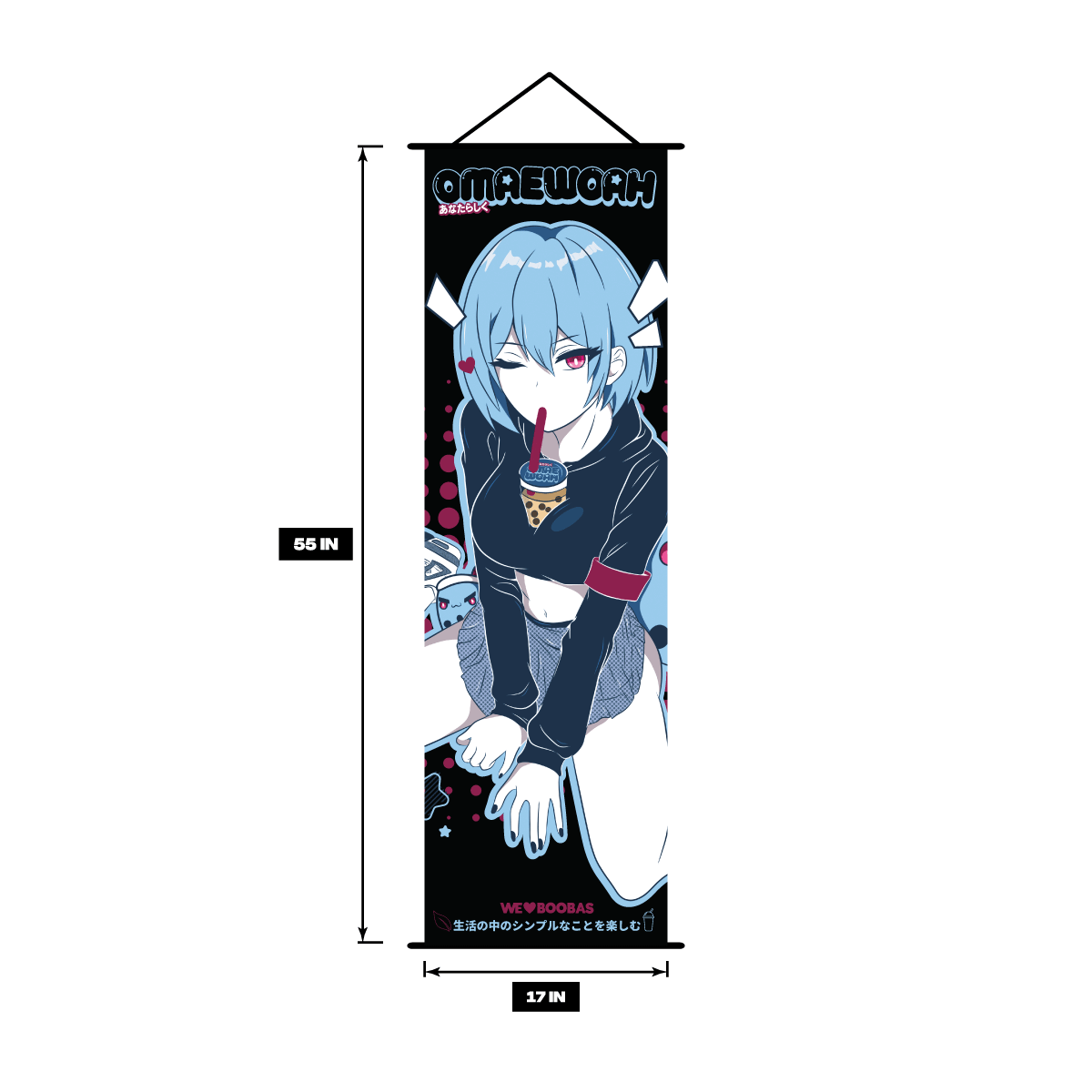 Love Boobas Wall Scroll