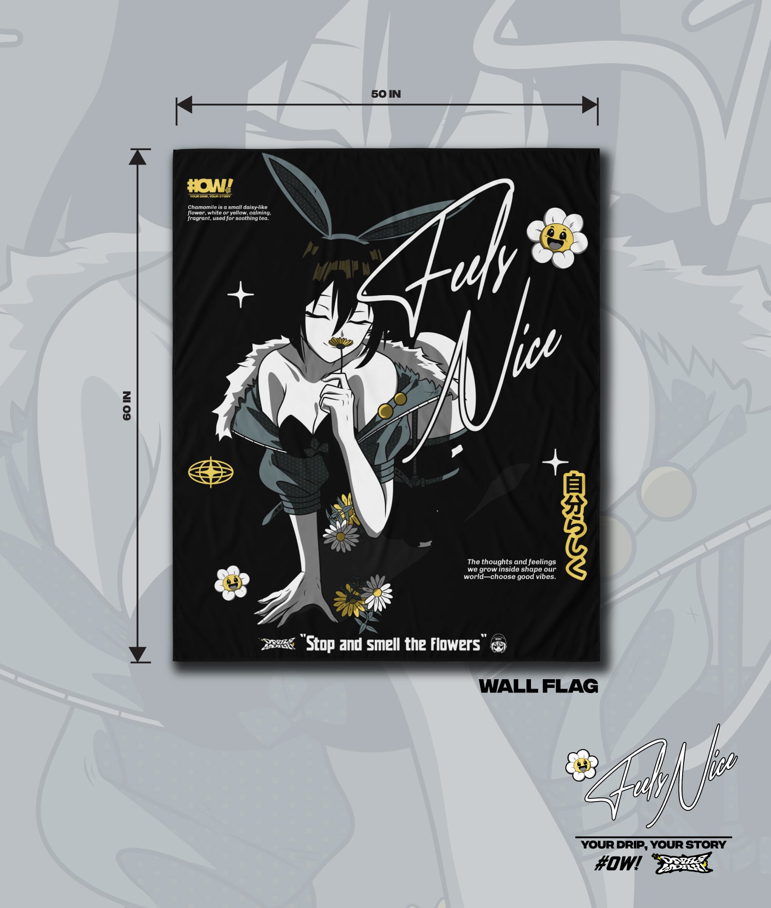 Feel Nice Wall Flag